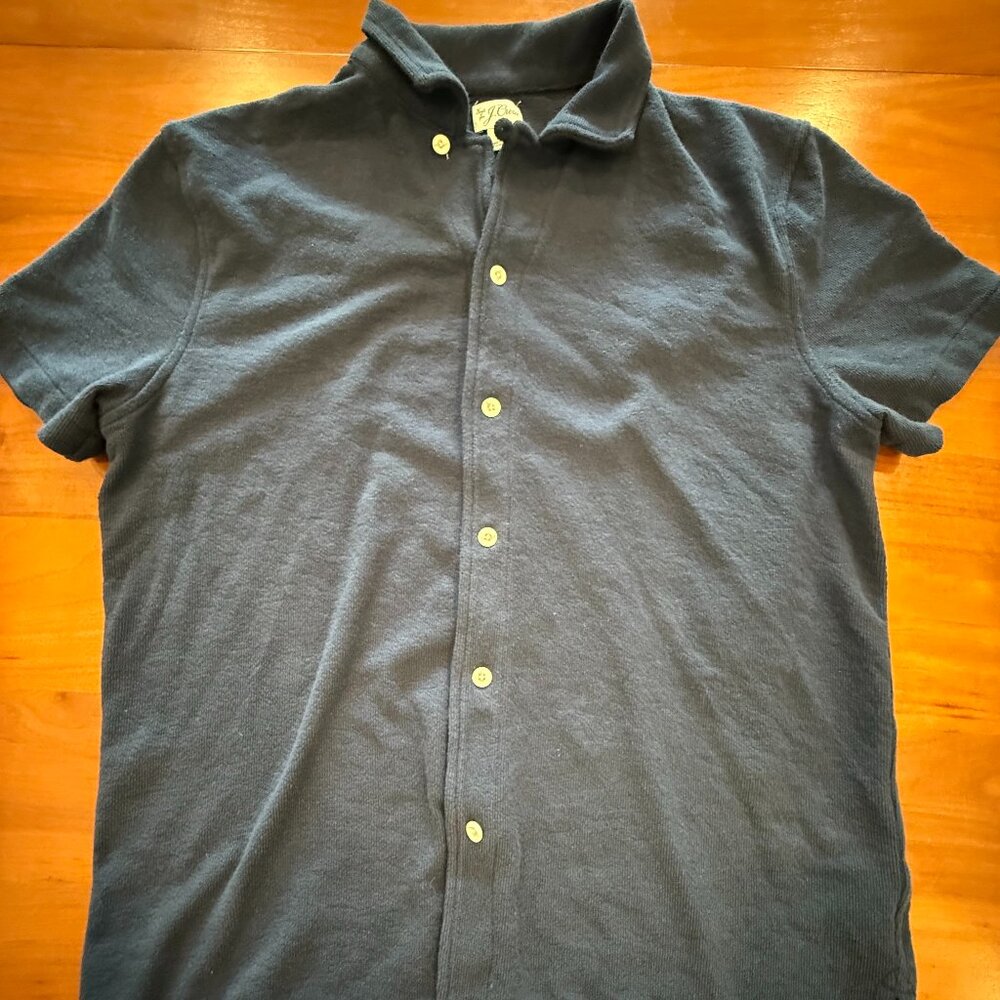 J. Crew Men's Textured Camp-Collar Sweater-Tee